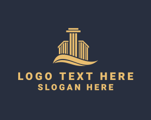 Property Developer - Premium Property Column logo design