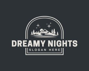 Mountain Night Signage logo design