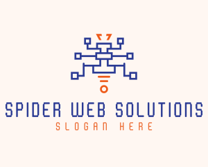 Spider Monster Tech logo design