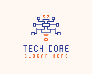 Spider Monster Tech logo design