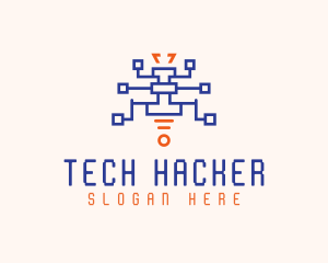 Hacking - Spider Monster Tech logo design