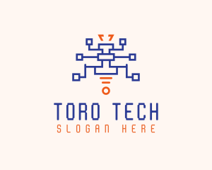 Spider Monster Tech logo design