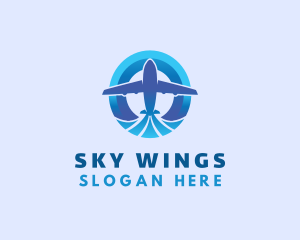 Travel Aviation Airplane logo design