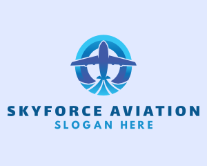 Travel Aviation Airplane logo design