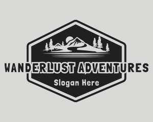 Travel - Mountain Travel Adventure logo design