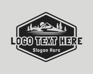 Trek - Mountain Travel Adventure logo design