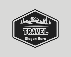 Mountain Travel Adventure logo design