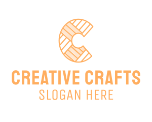 Crafts - Textile Letter C logo design