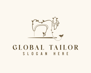 Tailor Sewing Needle logo design