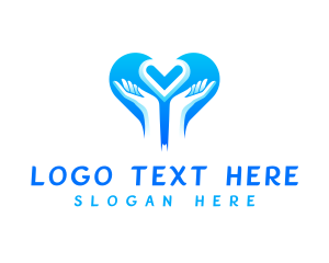 Donation - Hands Caring Love logo design