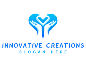 Creator - Hands Caring Love logo design