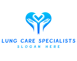 Hands Caring Love logo design