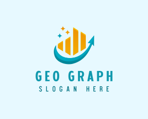 Star Bar Graph logo design