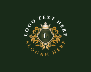 Lettermerk - Luxury Crown Crest logo design