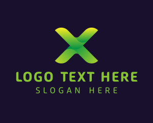 Cyberspace - Gaming Letter X logo design
