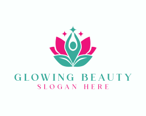 Floral Leaf Meditation Logo