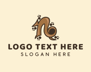 Initial - Chocolate Letter N logo design