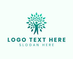 Leaves - Nature Human Tree logo design