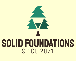 Christmas - Pine Tree Wizard logo design