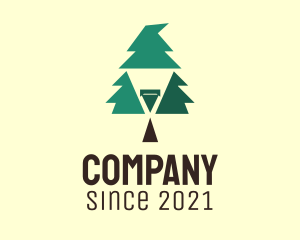 Magical - Pine Tree Wizard logo design