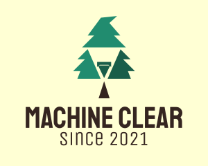 Geometric - Pine Tree Wizard logo design