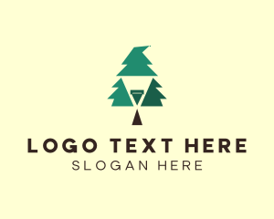 Eco Friendly - Pine Tree Wizard logo design