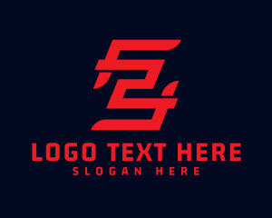 Racing - Business Letter FS Monogram logo design