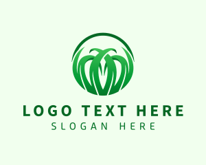 Horticulture - Lawn Grass Landscaping logo design