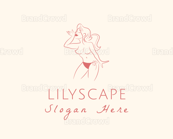 Nude Sexy Woman Logo