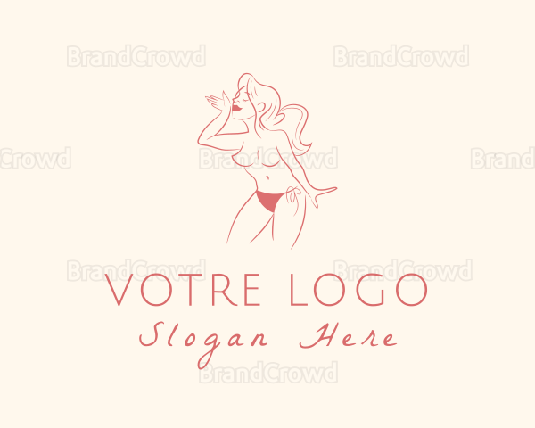 Nude Sexy Woman Logo