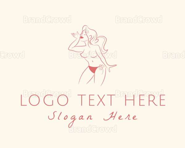 Nude Sexy Woman Logo