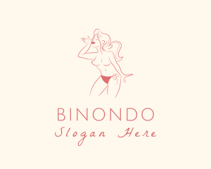 Nude Sexy Woman Logo