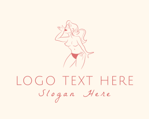 Nude Sexy Woman Logo