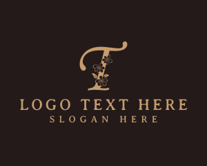 Luxury - Floral Elegant Boutique Letter T logo design