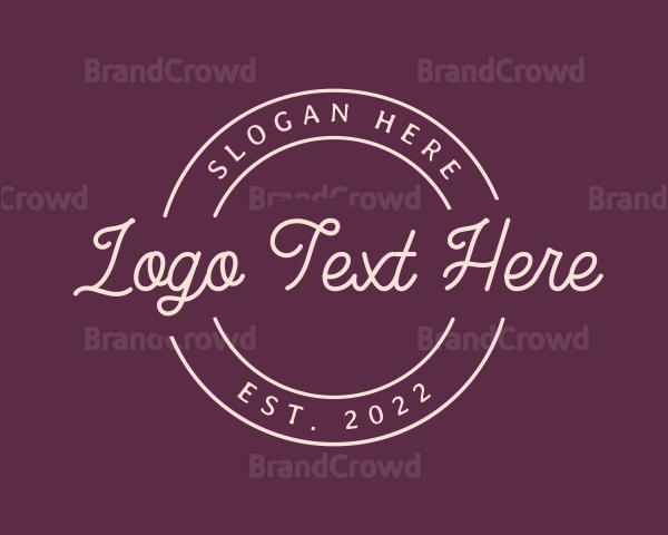 Elegant Handwritten Emblem Logo