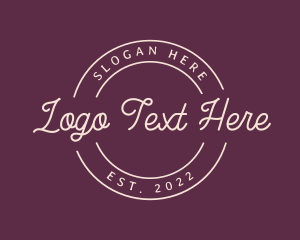 Cute - Elegant Handwritten Emblem logo design
