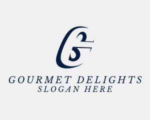 Serif Slant Company logo design