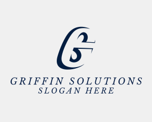 Serif Slant Company logo design