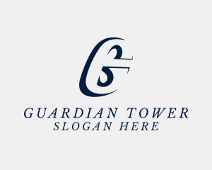 Serif Slant Company logo design