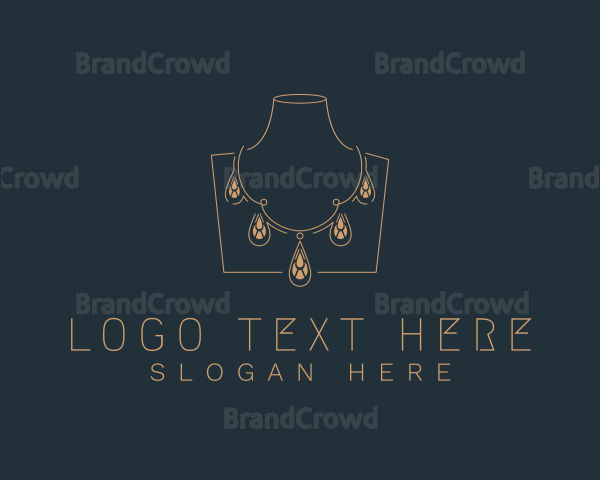 Elegant Jewelry Necklace Logo