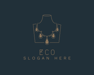 Elegant Jewelry Necklace Logo