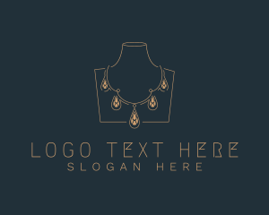 Elegant Jewelry Necklace Logo