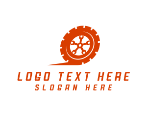Car - Tire Mechanic Wrench logo design