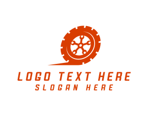 Tire Mechanic Wrench Logo