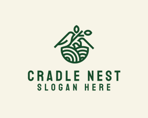 Bird Family Nest logo design