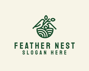 Bird Family Nest logo design