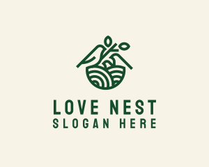 Bird Family Nest logo design