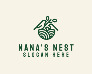 Bird Family Nest logo design