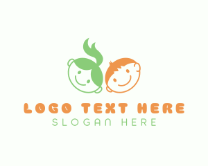 Kids Preschool Daycare Logo