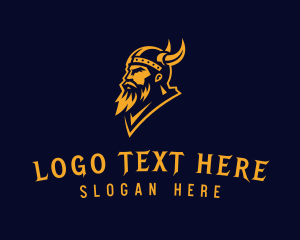 Video Game - Viking Barbarian Gaming logo design